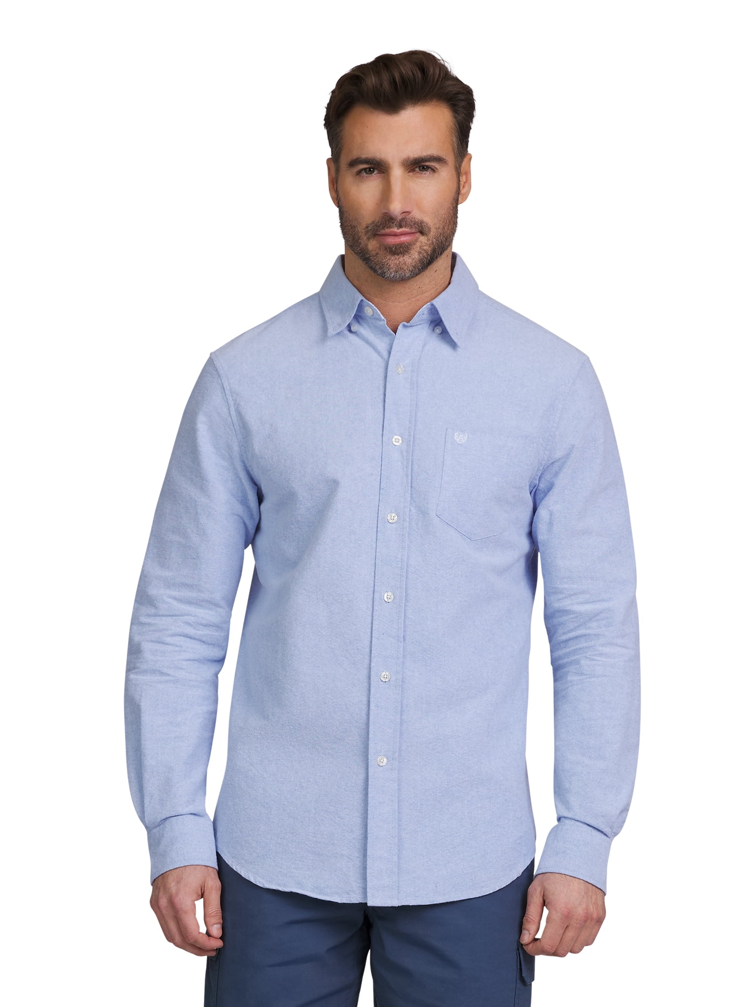 Chaps Men's Seacoast Wash Woven Oxford Shirt - Walmart.com