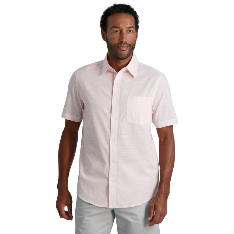 Chaps Men's Short Sleeve Coastland Wash Chambray Button Up Shirt - Size  XS-4XB 