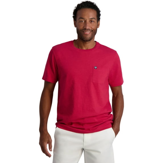 Chaps Men's Short Sleeve Slub Pocket Tee, Sizes XS-4XB