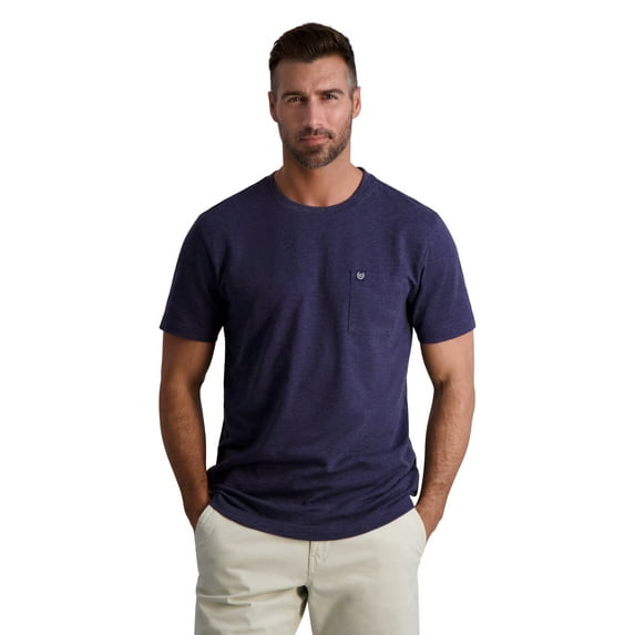 Chaps Men's Short Sleeve Slub Pocket Tee, Sizes XS-4XB