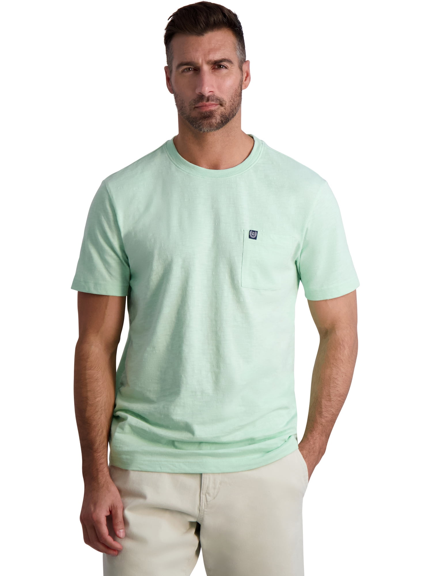 Chaps Men's Short Sleeve Slub Pocket Tee, Sizes XS-4XB - Walmart.com