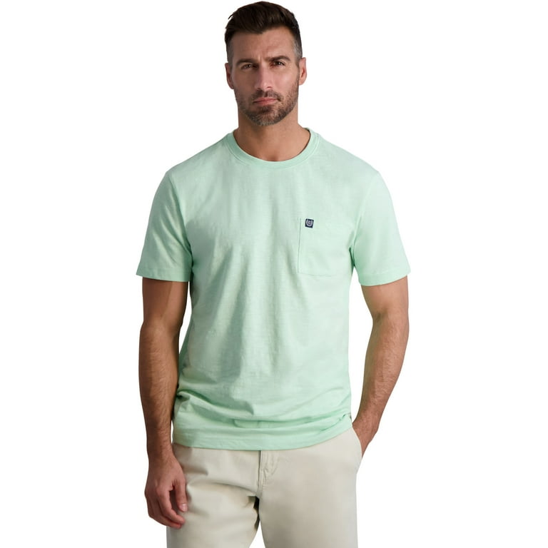 Chaps Men s Short Sleeve Slub Pocket Tee Sizes XS 4XB Walmart