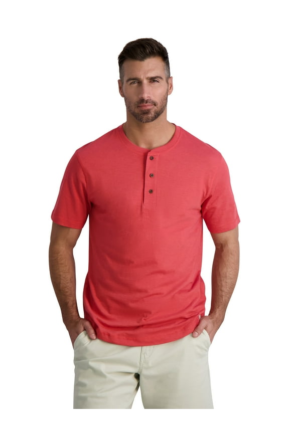Men's Short Sleeve Three Button Henley - Sizes XS up to 2XL