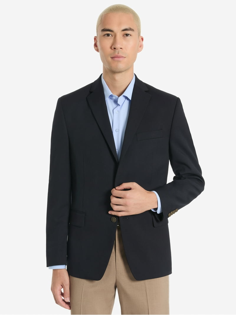 Free Shipping! Chaps Men's Solid Classic Fit Blazer Stretch