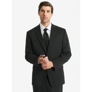 Chaps Mens Black Solid Classic Fit Tailored Suit Separate Jacket, Sizes 40R-48L