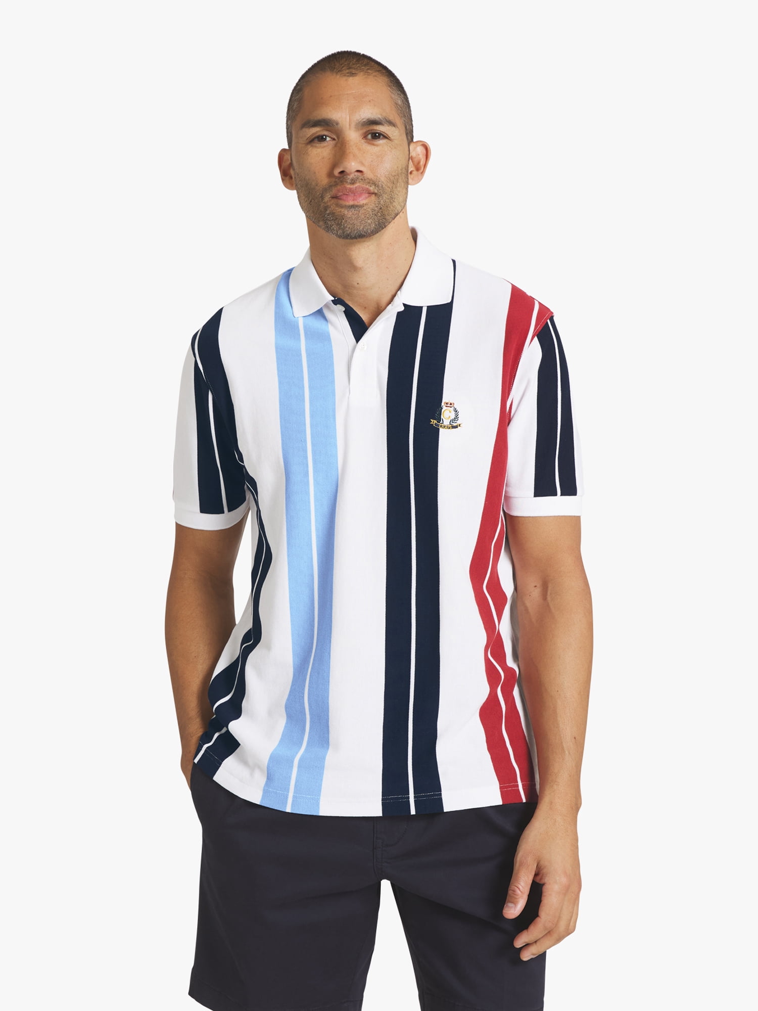 Chaps Men's Striped Pique Polo, Sizes S - 2XL