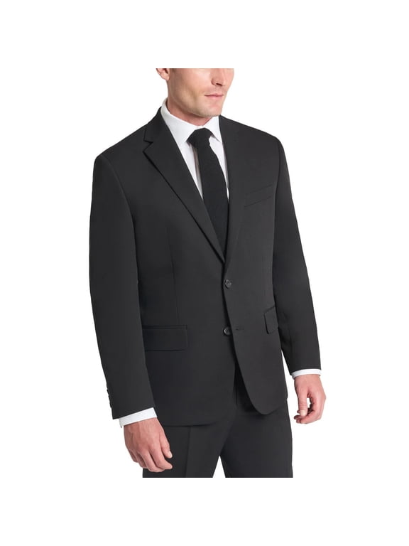 Men's Suit Separate Jacket, Black , Size 42 Regular