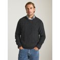 thumbnail image 1 of Chaps Men’s and Big Men’s Cable Knit Crewneck Sweater, Sizes S-2XL, 1 of 6