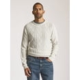 thumbnail image 1 of Chaps Men’s and Big Men’s Cable Knit Crewneck Sweater, Sizes S-2XL, 1 of 6