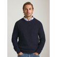 thumbnail image 1 of Chaps Men’s and Big Men’s Cable Knit Crewneck Sweater, Sizes S-2XL, 1 of 6