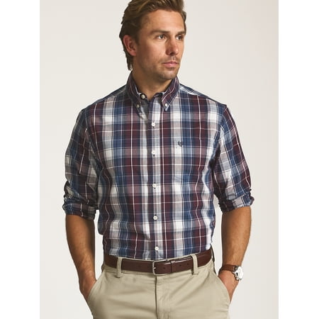 Chaps Men’s and Big Men’s Easy Care Long Sleeve Shirt, Sizes S–2XL