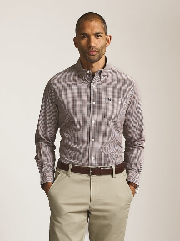 Men’s and Big Men’s Easy Care Long Sleeve Shirt, Sizes S–2XL