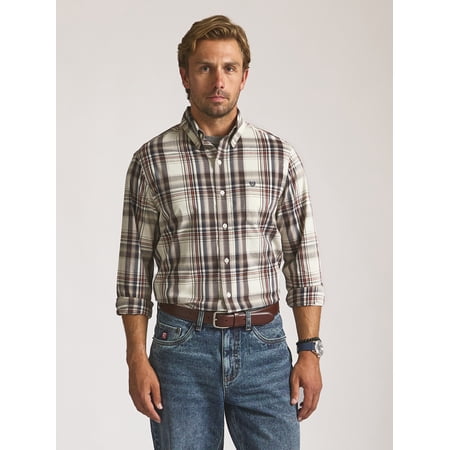 Chaps Men’s and Big Men’s Easy Care Long Sleeve Shirt, Sizes S–2XL