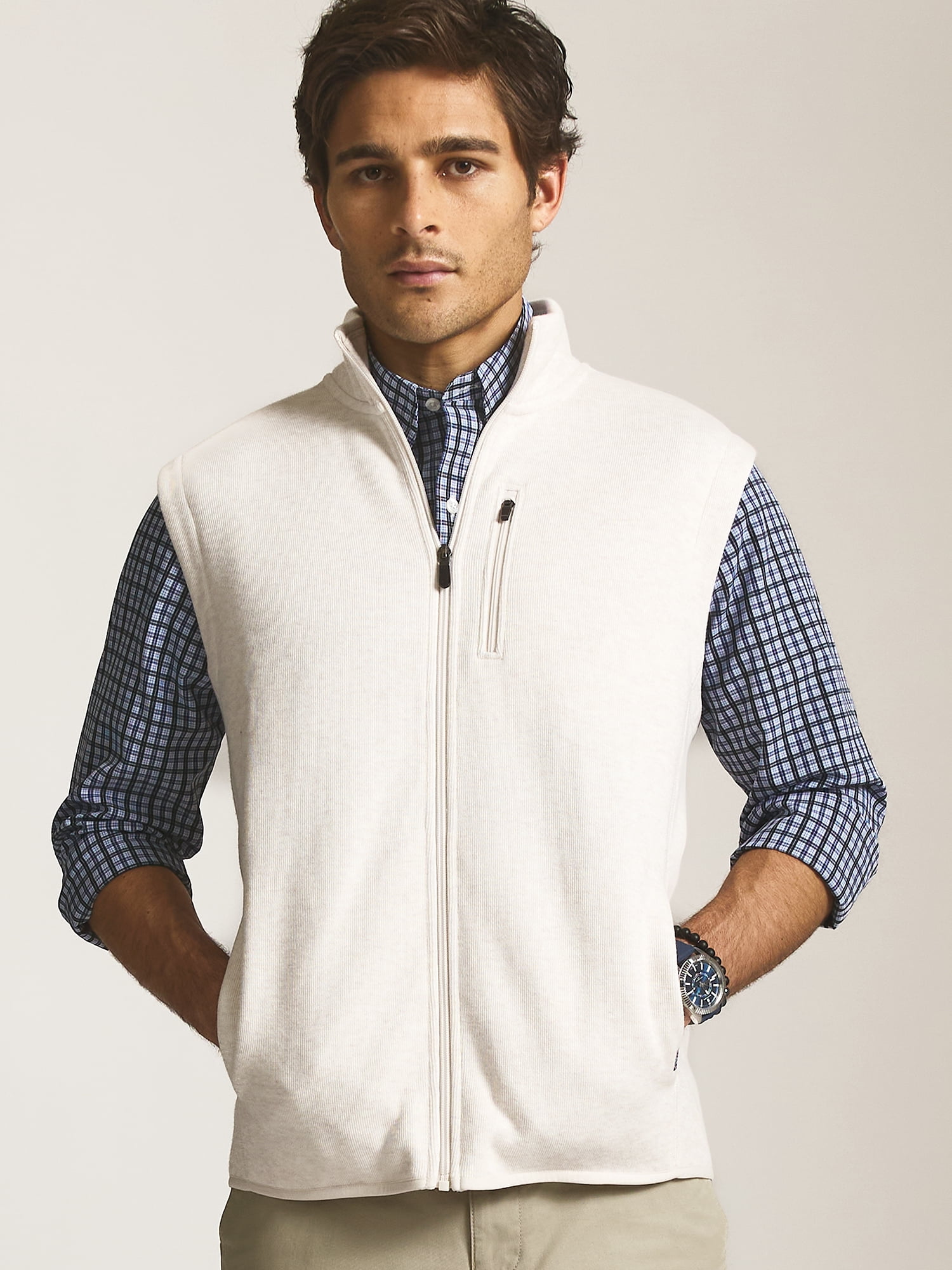Chaps Men’s and Big Men’s Everyday Performance Norwell Sweater Fleece Vest, Sizes S–2XL