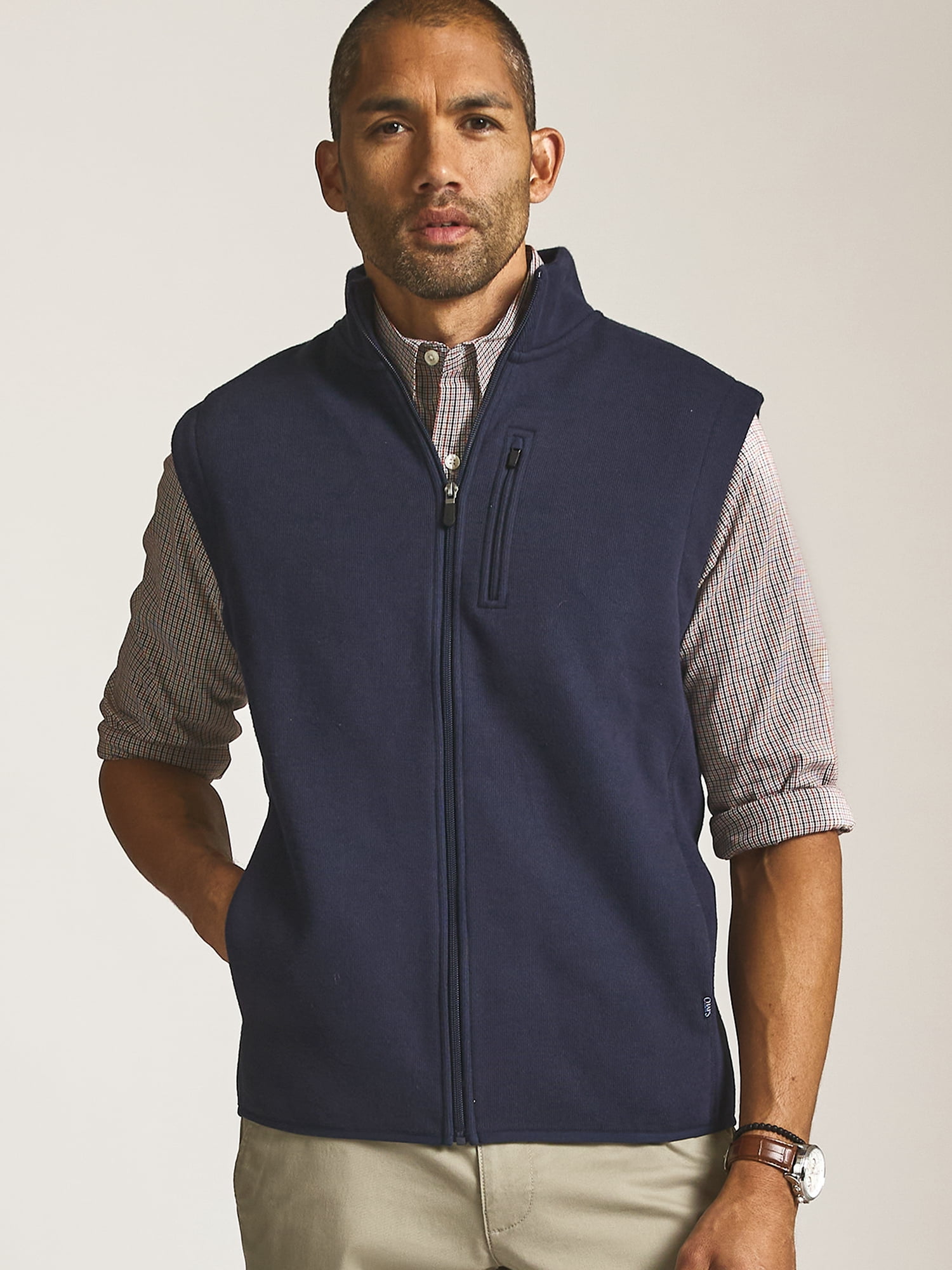 Chaps Men’s and Big Men’s Everyday Performance Norwell Sweater Fleece Vest, Sizes S–2XL