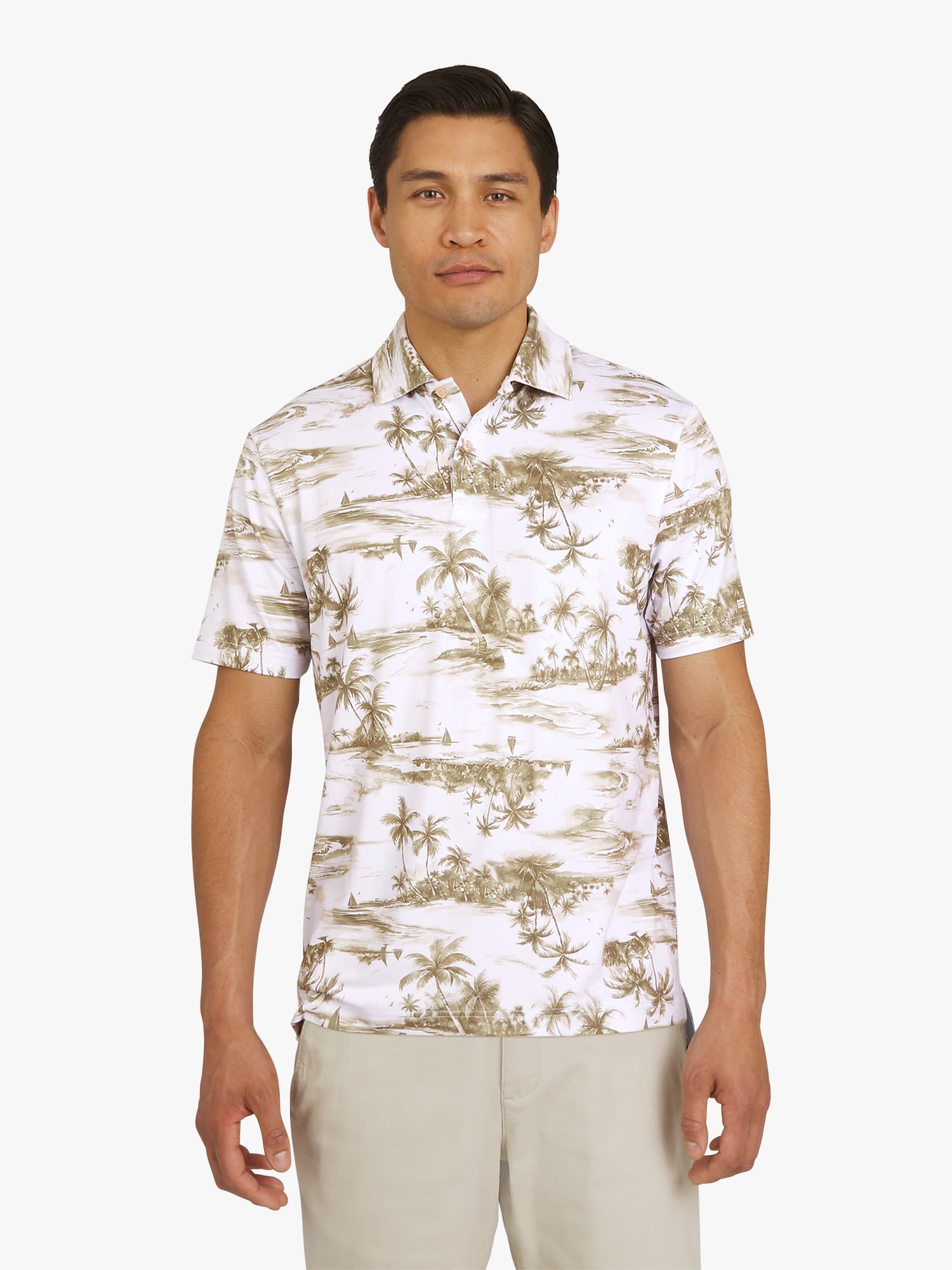 Chaps Men's and Big Men's Everyday Performance Printed Polo Shirt, Sizes S-3XL