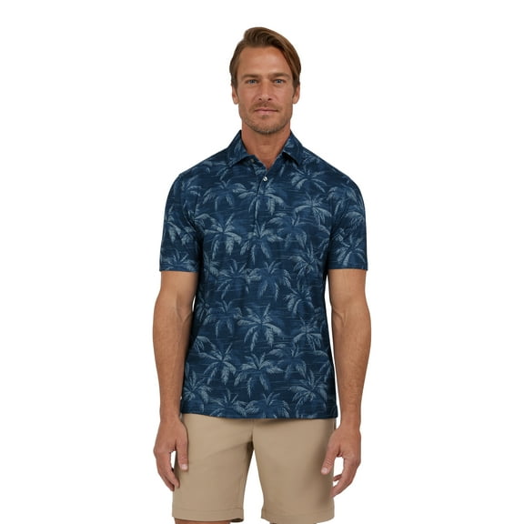 Chaps Men's and Big Men's Everyday Performance Printed Polo Shirt, Sizes S-3XL