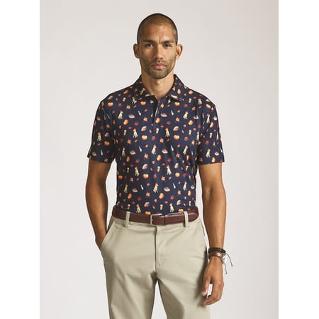 Chaps Men’s and Big Men’s Everyday Performance Printed Polo, Sizes S–2XL