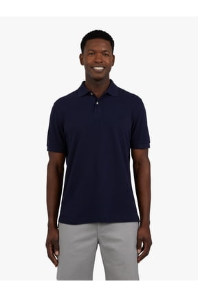 Men's and Big Men's Everyday Pique Polo Shirt, Sizes S-3XL
