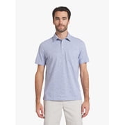 Men's and Big Men's Harbor Side Slub Short Sleeve Polo Shirt, Sizes S-3XL