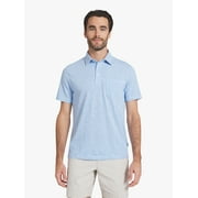 Men's and Big Men's Harbor Side Slub Short Sleeve Polo Shirt, Sizes S-3XL