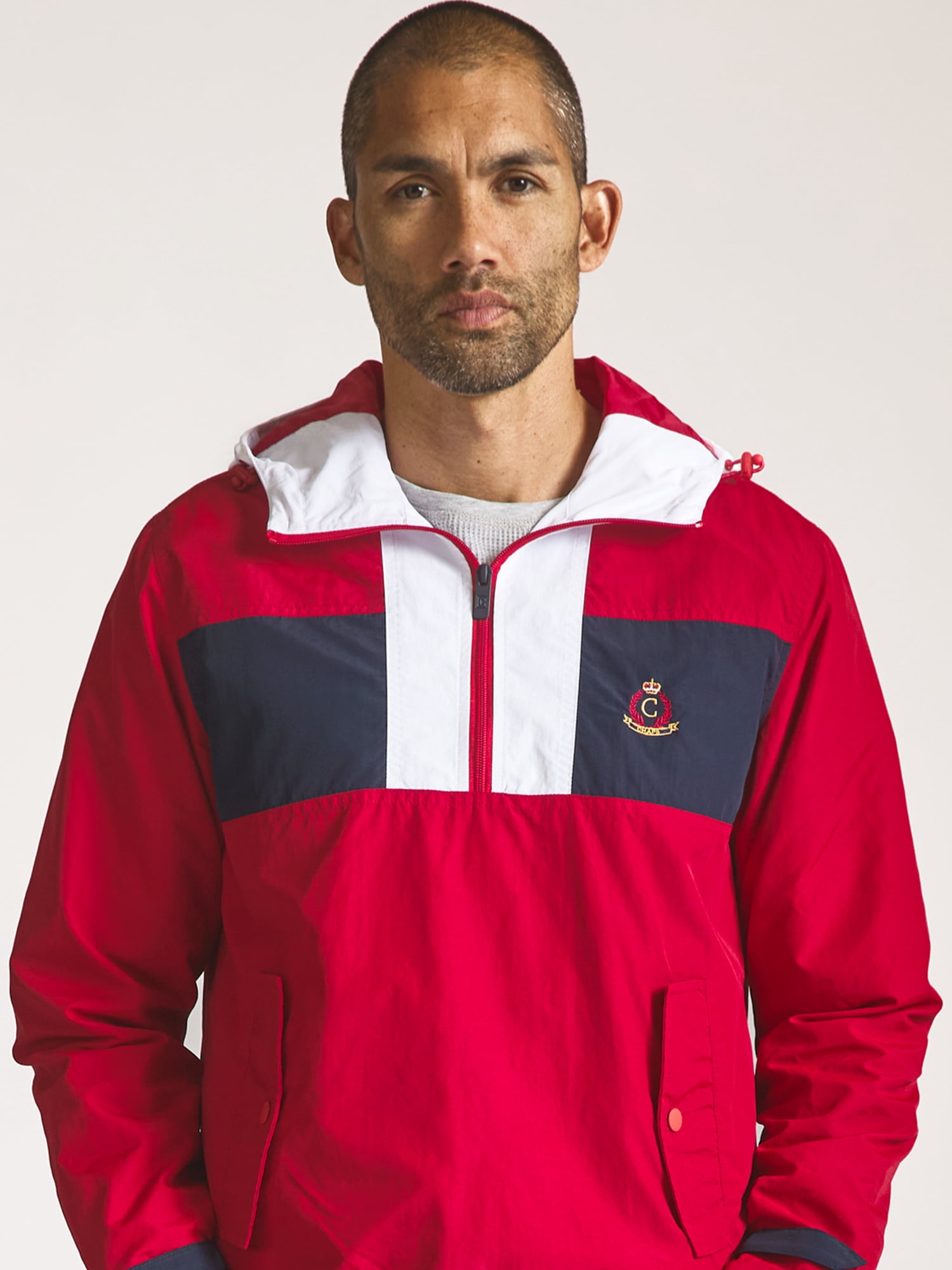 Chaps Men’s and Big Men’s Heritage Colorblocked Anorak, Sizes S–3XL