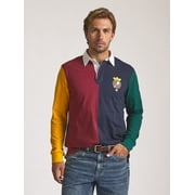 Chaps Men’s and Big Men’s Heritage Colorblocked Rugby Shirt, Sizes S–2XL