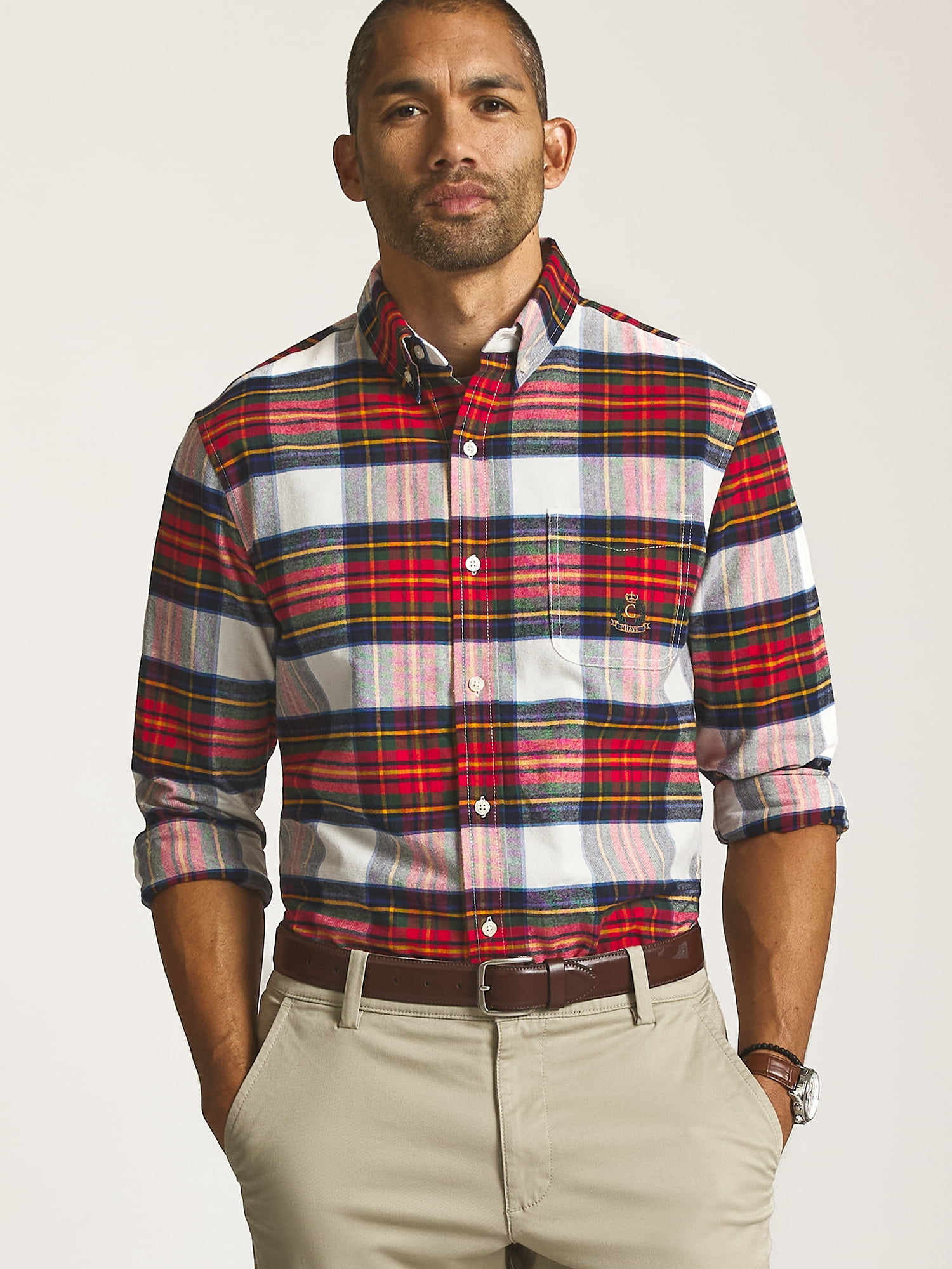 Men’s and Big Men’s Heritage Cotton Oxford Shirt, Sizes S–2XL