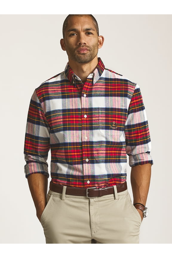 Men’s and Big Men’s Heritage Cotton Oxford Shirt, Sizes S–2XL