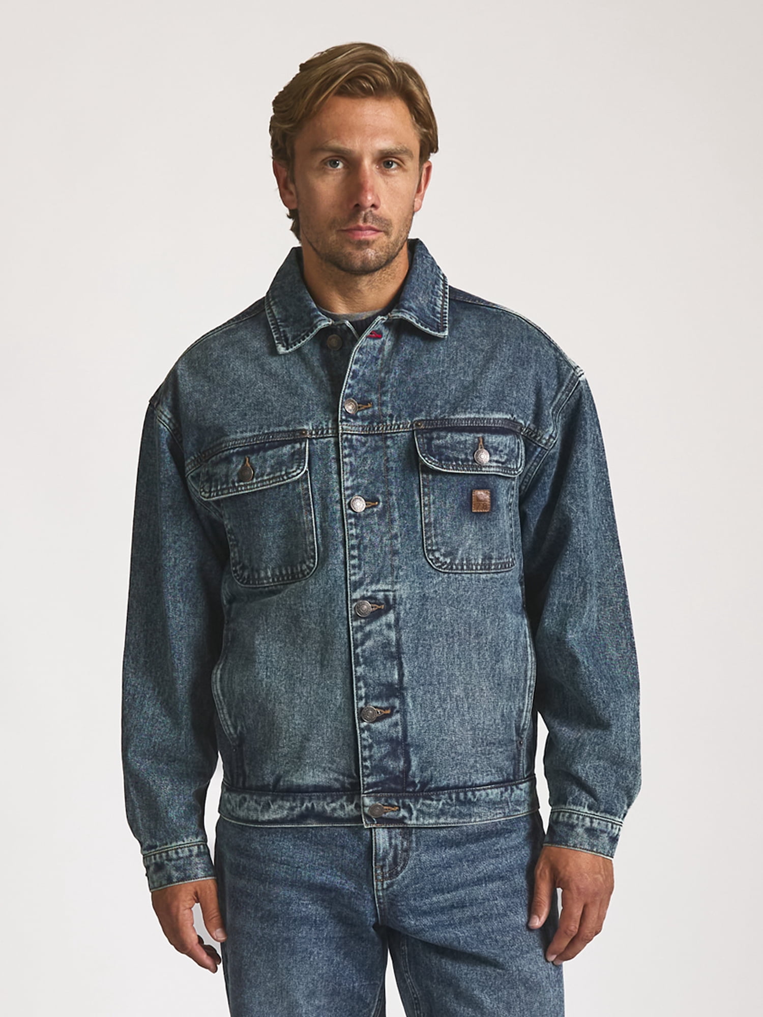 Men’s and Big Men’s Heritage Denim Jacket, Sizes S–2XL