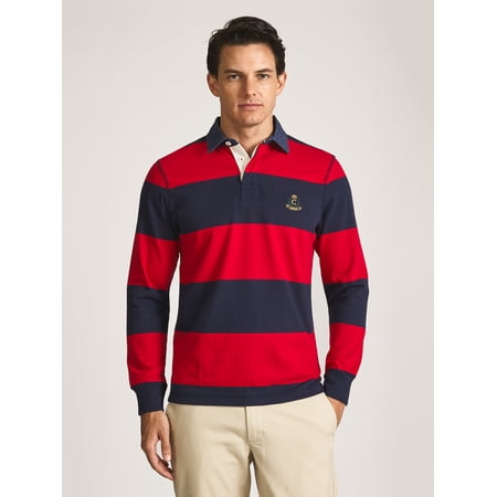 Chaps Men’s and Big Men’s Heritage Striped Rugby Shirt, Sizes S-2XL