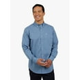 thumbnail image 1 of Chaps Men's and Big Men's Long Sleeve Classic Fit CVC Woven Shirt, Sizes S-3XL, 1 of 7