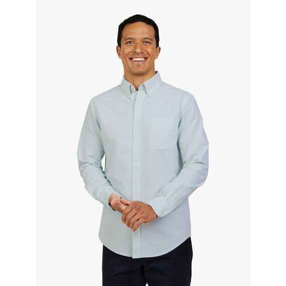 Chaps Men's and Big Men's Seacoast Wash Long Sleeve Oxford Woven Shirt, Sizes S-3XL