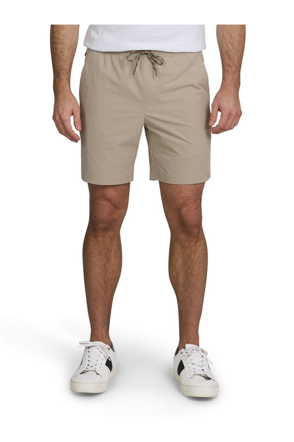 Men's and Big Men's Pull on Performance Shorts, Sizes S-2XL, 7" Inseam