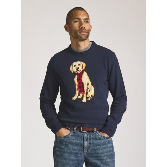 Chaps Men’s and Big Men’s Retriever Graphic Sweater, Sizes S-2XL