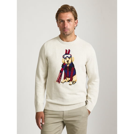 Chaps Men’s and Big Men’s Retriever Graphic Sweater, Sizes S-2XL