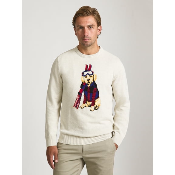 Chaps Men’s and Big Men’s Retriever Graphic Sweater, Sizes S-2XL