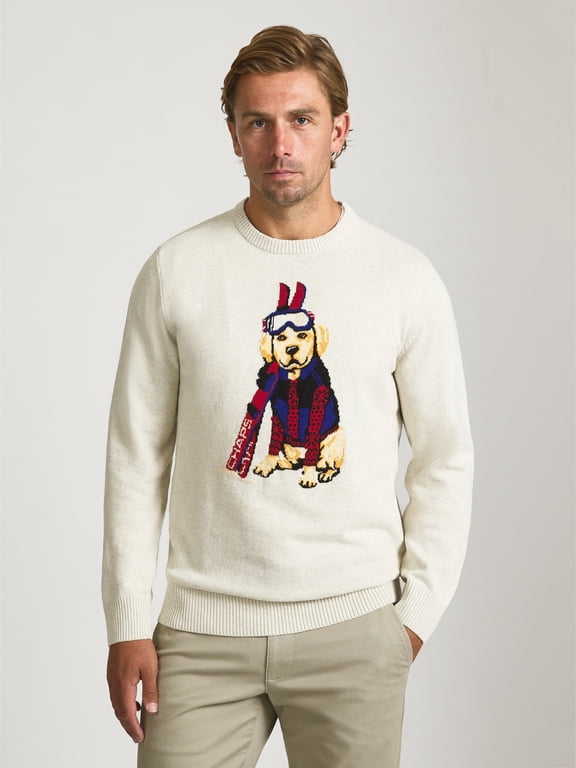 Men’s and Big Men’s Retriever Graphic Sweater, Sizes S-2XL