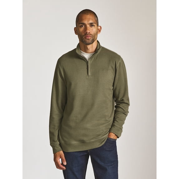 Chaps Men’s and Big Men’s Seacoast Cabin Quarter Zip Sweater, Sizes S-2XL