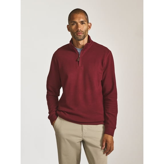 Chaps Men’s and Big Men’s Seacoast Cabin Quarter Zip Sweater, Sizes S-2XL