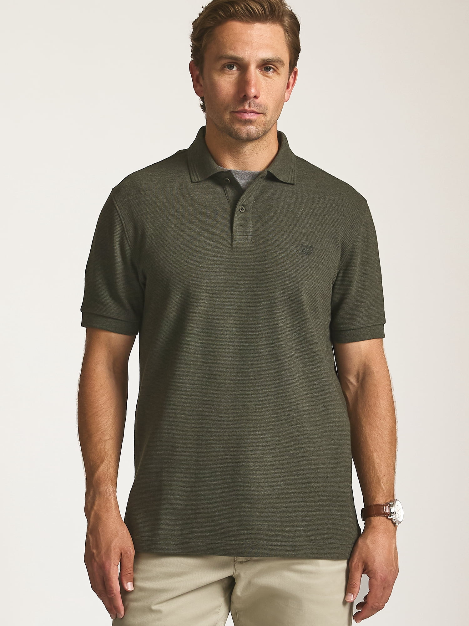 Chaps Men’s and Big Men’s Seacoast Wash Ribbed Knit Polo, Sizes S–3XL