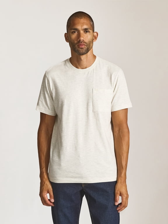 Men's and Big Men's Seacoast Wash Slub Pocket T-Shirt, Sizes S-3XL