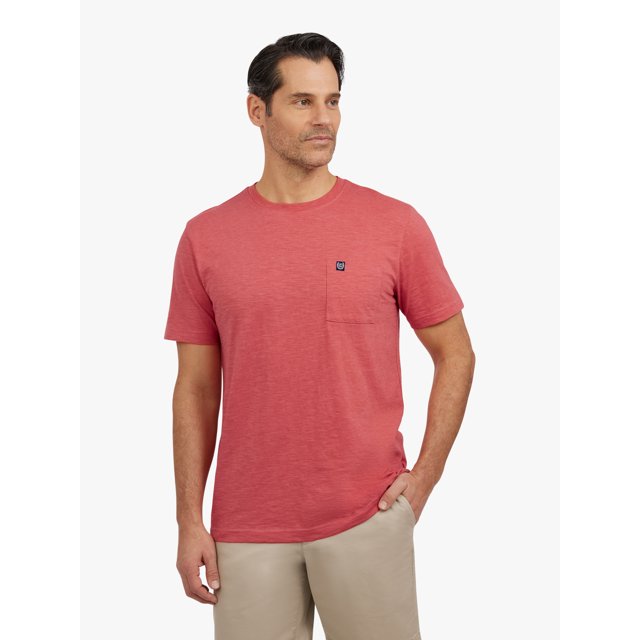 Chaps Men's and Big Men's Seacoast Wash Slub Tee Shirt, Sizes S-3XL ...
