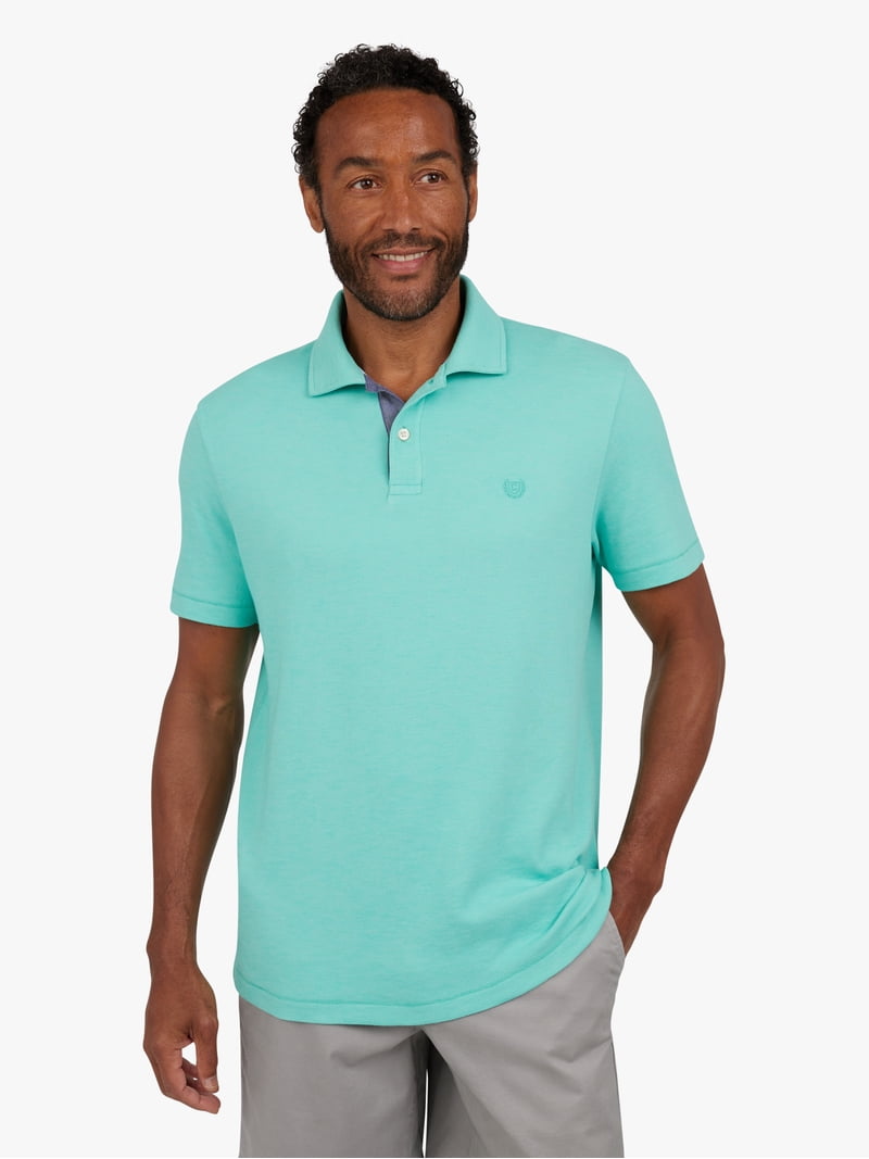 Chaps Men's and Big Men's Short Sleeve Birdseye Polo Shirt, Sizes