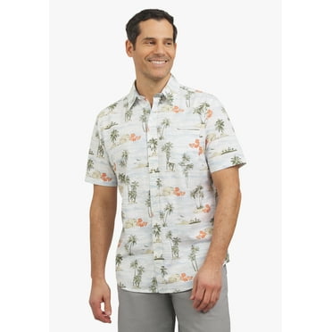 Chaps Men's and Big Men's Short Sleeve Chambray Woven Shirt, Sizes S-3XL