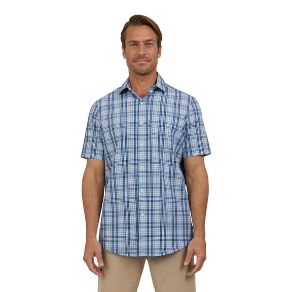 Chaps Men's and Big Men's Short Sleeve Everyday Performance Shirt, Sizes S-3XL