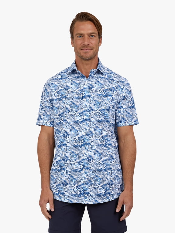 Men's and Big Men's Short Sleeve Everyday Performance Shirt, Sizes S-3XL