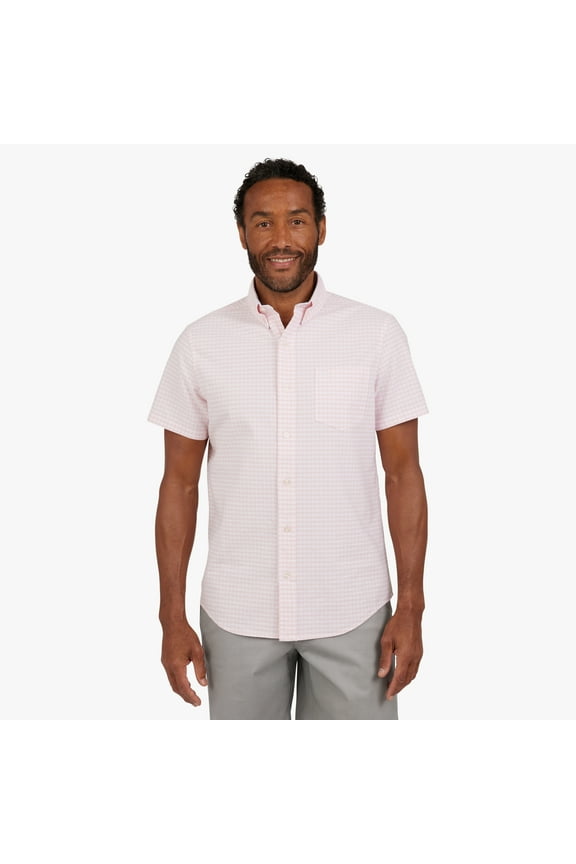 Men's and Big Men's Short Sleeve Oxford Woven Shirt, Sizes S-3XL