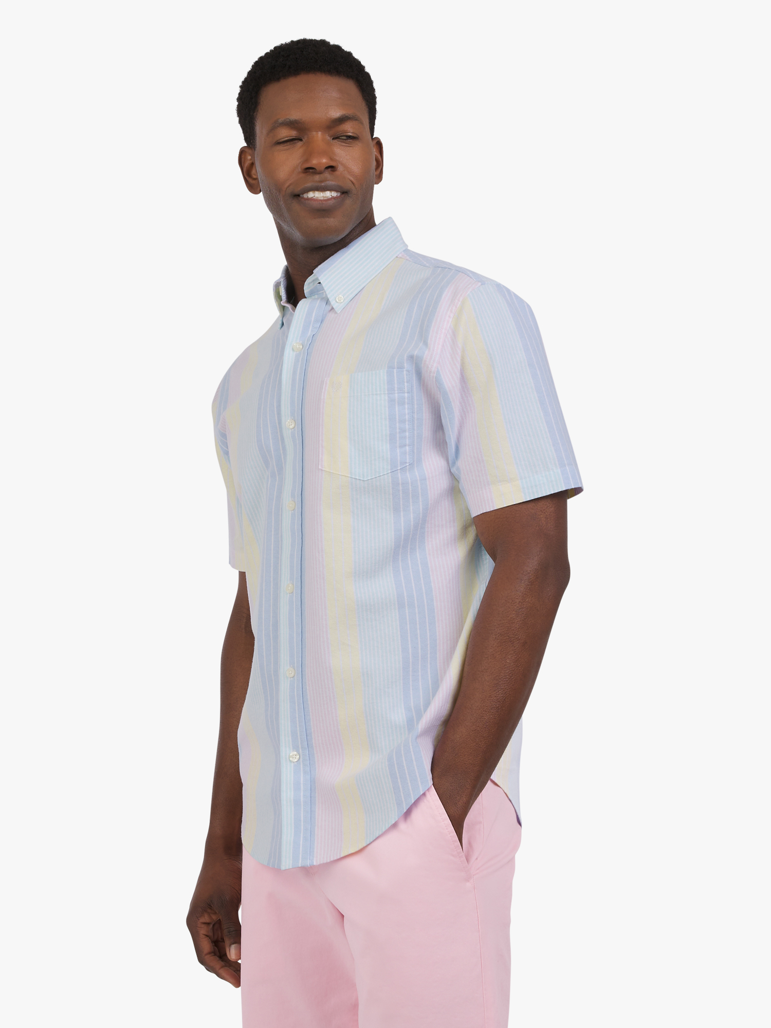Chaps Men's and Big Men's Short Sleeve Oxford Woven Shirt, Sizes S-3XL
