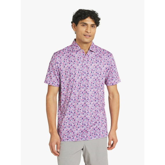 Chaps Men's and Big Men's Short Sleeve Performance Polo Shirt, Sizes S-3XL